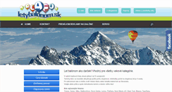 Desktop Screenshot of letybalonom.sk